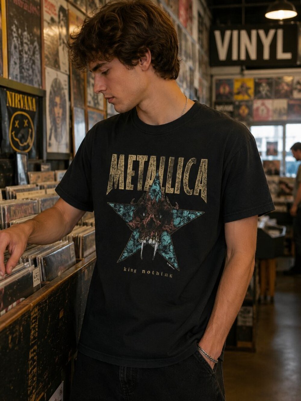 Mens Metallica Band TShirt (medium)
